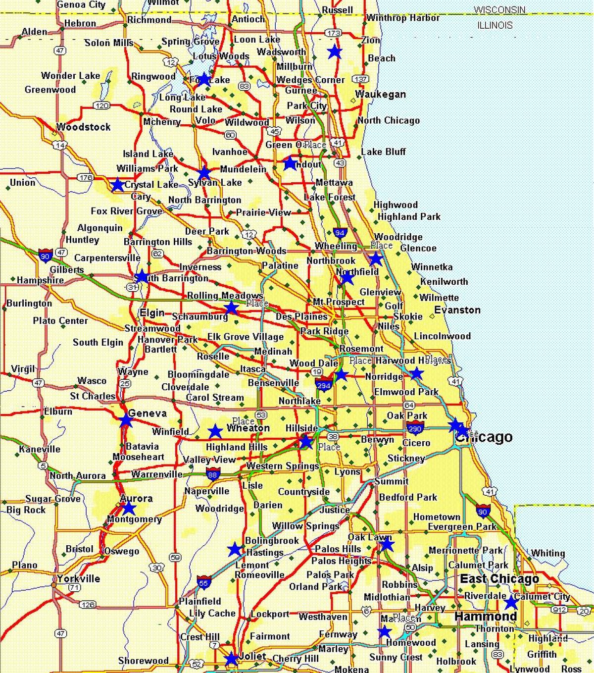 grad karta za Chicago