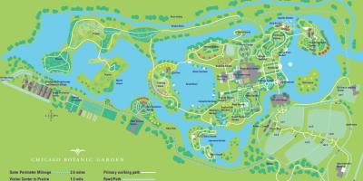Chicago botaničkom vrtu mapu