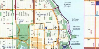Chicago bicikl lane mapu