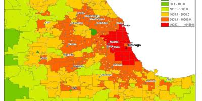 Demografske karta za Chicago