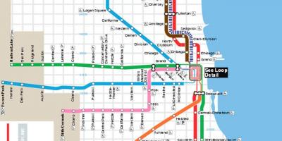 Karta za Chicago plava linija