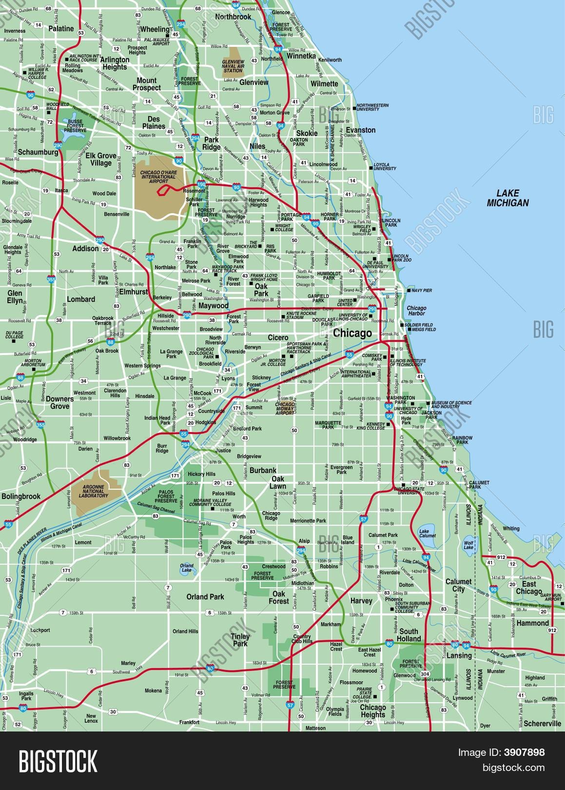 mapi Chicago oblast