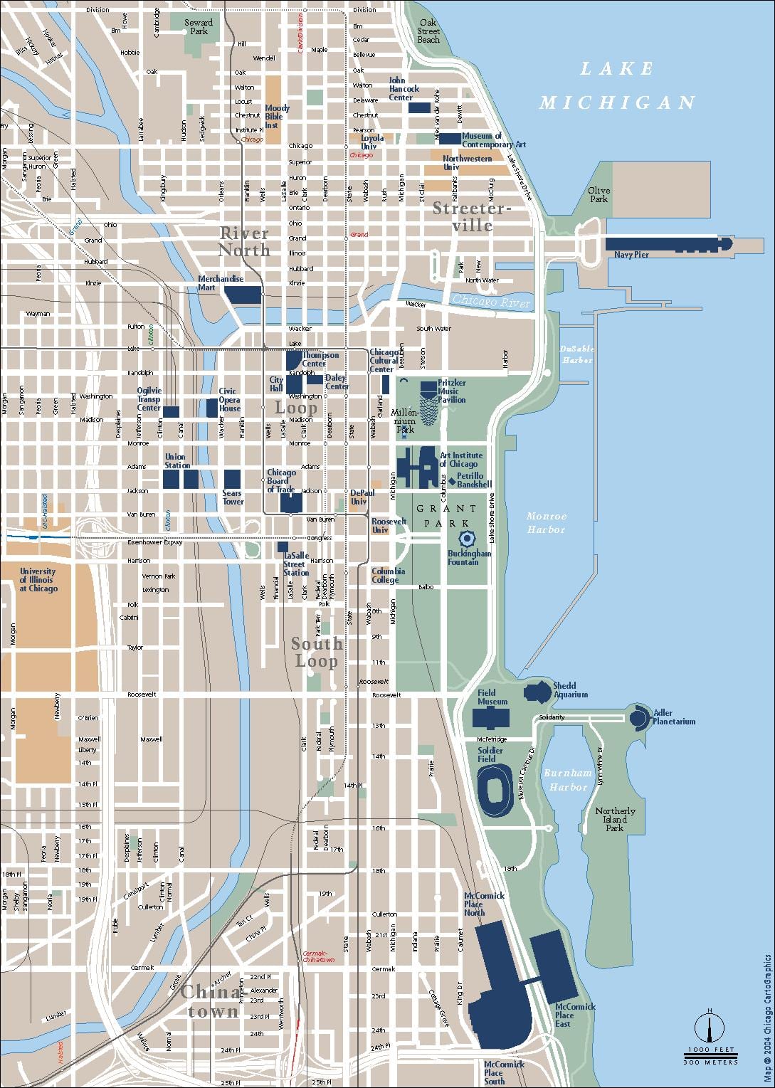 saobraćaj mapu Chicagu