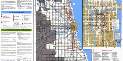 Autobus rute Chicago mapu