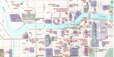 Turističke karta za Chicago